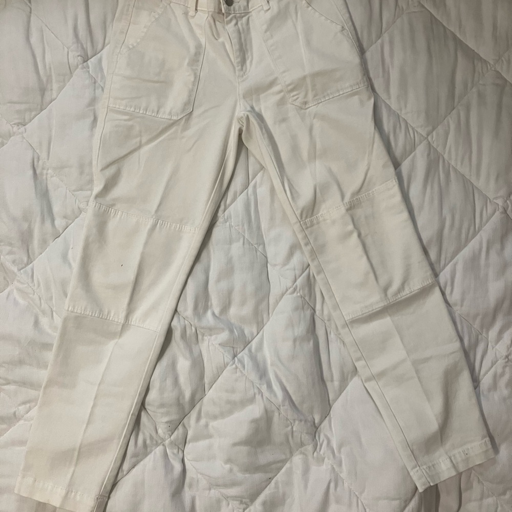 Zara Stylish Cream White Jeans